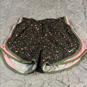 Nike Dri-Fit Black and Pink Speckled Athletic Shorts
